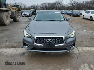 2018 Infiniti Q50 Luxe with VIN JN1EV7AP4JM367007, listed as a Copart auction lot 43413255 with 90,694 mi miles and Salvage title. Bid and sale history available at DreamBid. Image 5.