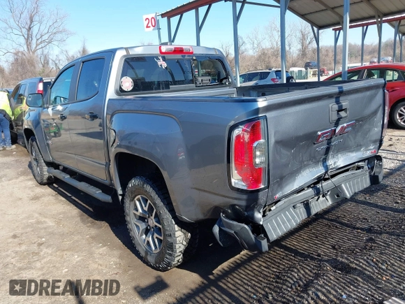 2021 GMC Canyon 4WD AT4 w/Leather with VIN 1GTG6FENXM1282684, listed as a IAAI auction lot 41757981 with 44,807 mi miles. Bid and sale history available at carsss.com. Image 3.
