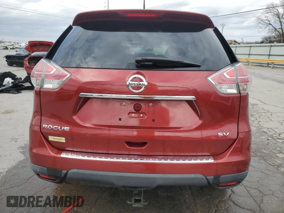 2016 Nissan Rogue SV with VIN 5N1AT2MTXGC918273, listed as a Copart auction lot 49716755 with 54,505 mi miles and Salvage Title. Bid and sale history available at carsss.com. Image 6.
