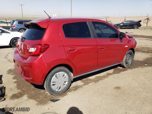 2020 Mitsubishi Mirage ES with VIN ML32A3HJ9LH007364, listed as a Copart auction lot 48589865 with 54,535 mi miles and Salvage Title. Bid and sale history available at carsss.com. Image 3.