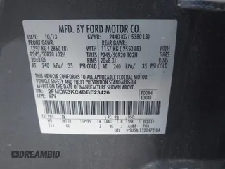 2013 Ford Edge Limited with VIN 2FMDK3KC4DBE23426, listed as a IAAI auction lot 41837799 with 151,383 mi miles. Bid and sale history available at carsss.com. Image 9.