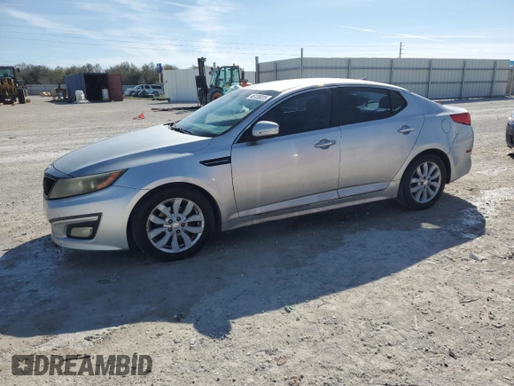 2014 Kia Optima EX with VIN 5XXGN4A77EG302278, listed as a Copart auction lot 46135025 with 218,869 mi miles and Salvage Title. Bid and sale history available at carsss.com. Image 1.