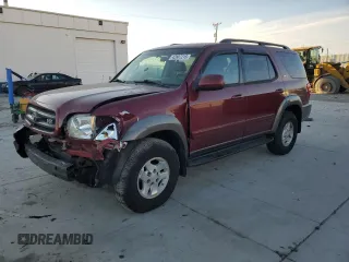 2003 Toyota Sequoia SR5 with VIN 5TDBT44A03S186943, listed as a Copart auction lot 42807215 with 213,822 mi miles and Salvage Title. Bid and sale history available at DreamBid. Image 1.
