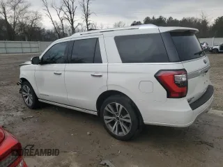 2020 Ford Expedition Platinum z VIN 1FMJU1MT1LEA62819, wystawiony jako Copart lot #53682505 z przebiegiem 54 495 mil mil oraz Szkoda całkowita • Salvage title. Historia ofert i sprzedaży dostępna na DreamBid. Obrazek 2.