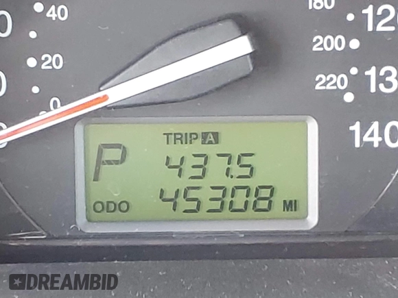 2008 Kia Spectra SX with VIN KNAFE121985552051, listed as a IAAI auction lot 41887222 with 45,308 mi miles. Bid and sale history available at carsss.com. Image 15.