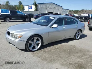2005 BMW 7 Series 745Li with VIN WBAGN63535DS56141, listed as a Copart auction lot 45632495 with 68,804 mi miles and Clean Title. Bid and sale history available at carsss.com. Image 1.