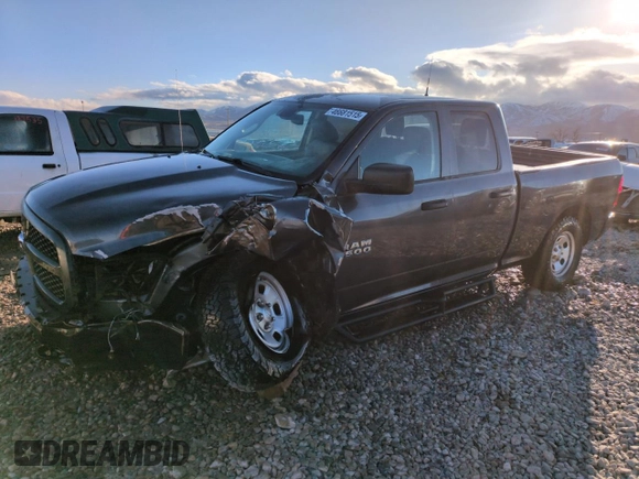 2018 Ram 1500 Express with VIN 1C6RR7FT1JS333411, listed as a Copart auction lot 46681515 with 138,853 mi miles and Salvage Title. Bid and sale history available at carsss.com. Image 1.