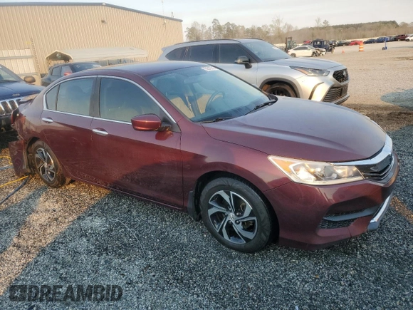 2017 Honda Accord LX with VIN 1HGCR2F30HA232458, listed as a Copart auction lot 50519515 with 126,589 mi miles and Salvage Title. Bid and sale history available at carsss.com. Image 4.