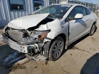 2012 Honda Civic Cpe EX-L with VIN 2HGFG3B15CH532570, listed as a Copart auction lot 87868545 with 137,644 mi miles and Salvage Title. Bid and sale history available at carsss.com. Image 1.