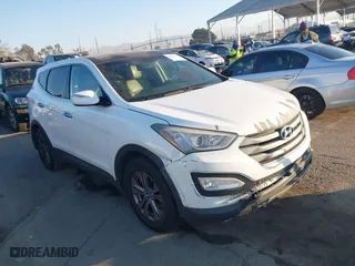 2013 Hyundai Santa Fe Sport with VIN 5XYZUDLB0DG086927, listed as a IAAI auction lot 41313413 with 128,711 mi miles. Bid and sale history available at carsss.com. Image 1.