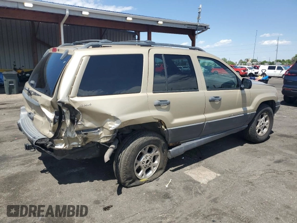 2001 Jeep Grand Cherokee Laredo z VIN 1J4GW48S61C537640, wystawiony jako Copart lot #58266135 z przebiegiem 188 475 mil mil oraz Szkoda całkowita • Salvage title. Historia ofert i sprzedaży dostępna na DreamBid. Obrazek 3.