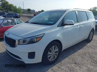 2016 Kia Sedona LX with VIN KNDMB5C17G6164432, listed as a IAAI auction lot 42206723 with 104,155 mi miles and . Bid and sale history available at DreamBid. Image 2.