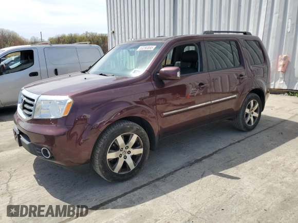 2013 Honda Pilot Touring with VIN 5FNYF4H92DB066200, listed as a Copart auction lot 53280865 with 171,924 mi miles and Salvage Title. Bid and sale history available at DreamBid. Image 1.