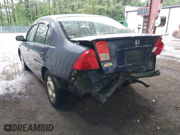 2005 Honda Civic z VIN JHMES96615S013947, wystawiony jako IAAI lot #42256113 z przebiegiem 186 062 mil mil oraz . Historia ofert i sprzedaży dostępna na DreamBid. Obrazek 3.