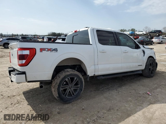 2022 Ford F-150 XL with VIN 1FTFW1ED2NFA67195, listed as a Copart auction lot 45288185 with 57,295 mi miles and Non Repairable. Bid and sale history available at carsss.com. Image 3.