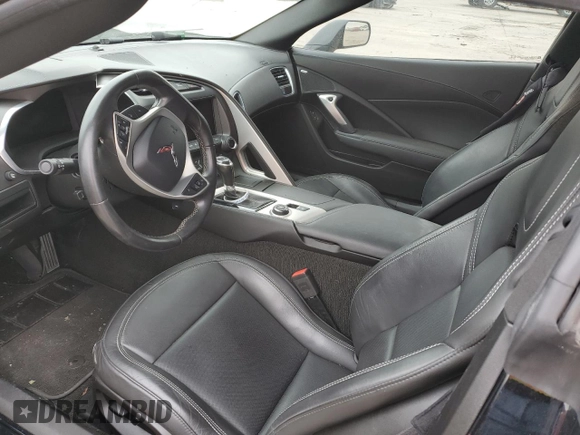 2017 Chevrolet Corvette 1LT with VIN 1G1YB2D75H5116382, listed as a Copart auction lot 45915445 with 0 mi miles and Salvage Title. Bid and sale history available at carsss.com. Image 8.
