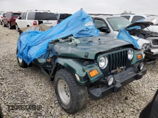 2000 Jeep Wrangler Sahara with VIN 1J4FA59SXYP785570, listed as a Copart auction lot 44707525 with 0 mi miles and Non Repairable. Bid and sale history available at carsss.com. Image 4.