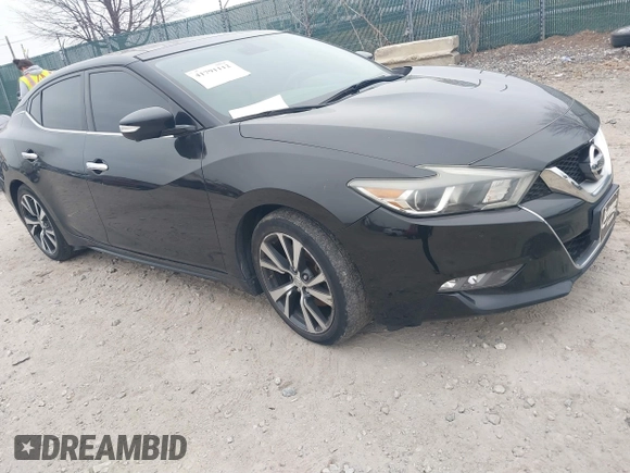 2016 Nissan Maxima SV with VIN 1N4AA6AP1GC403192, listed as a IAAI auction lot 41791112 with 153,633 mi miles and . Bid and sale history available at carsss.com. Image 1.