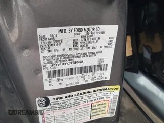2012 Ford F-150 XL with VIN 1FTFW1EFXCFB50498, listed as a IAAI auction lot 42307961 with 181,087 mi miles and . Bid and sale history available at DreamBid. Image 9.