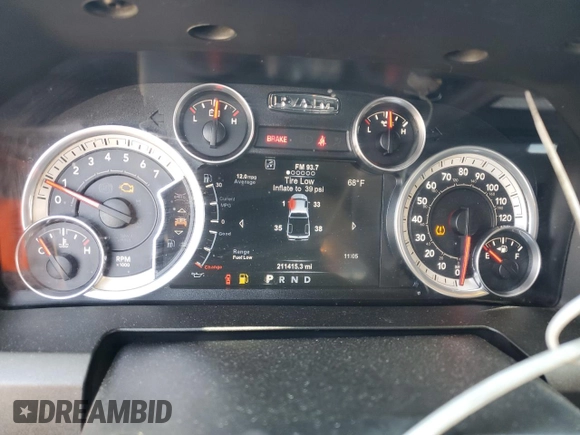 2015 Ram 1500 Big Horn с VIN 1C6RR6LG4FS646283, выставлен на аукционе Copart как лот 54269085 с пробегом 211 415 миль миль и Списание • Salvage title. История ставок и продаж доступна на DreamBid. Изображение 9.