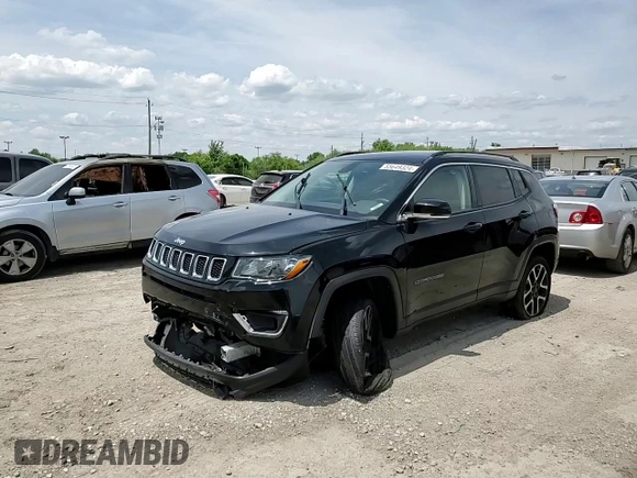 2018 Jeep Compass Limited z VIN 3C4NJDCB5JT246036, wystawiony jako Copart lot #55649324 z przebiegiem Nie podano mil oraz Nie do naprawy • Non repairable. Historia ofert i sprzedaży dostępna na DreamBid. Obrazek 10.