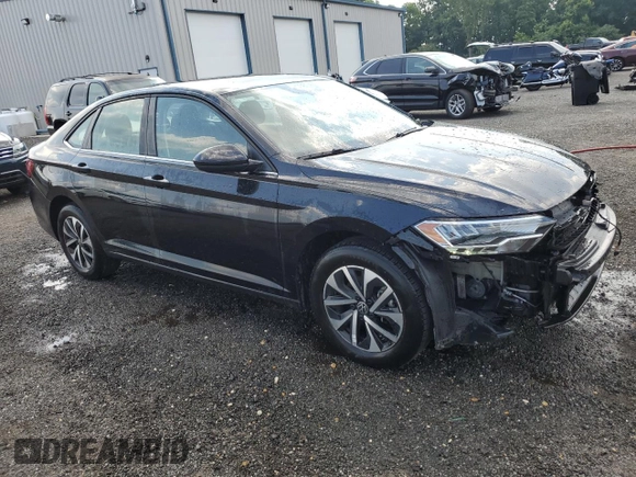 2024 Volkswagen Jetta S with VIN 3VW5M7BU3RM092716, listed as a Copart auction lot 65893225 with 20,157 mi miles and Clean title. Bid and sale history available at DreamBid. Image 4.