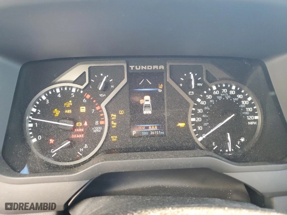 2022 Toyota Tundra 4WD Limited with VIN 5TFJA5DB3NX022566, listed as a Copart auction lot 80162154 with 36,151 mi miles and Salvage Title. Bid and sale history available at carsss.com. Image 9.