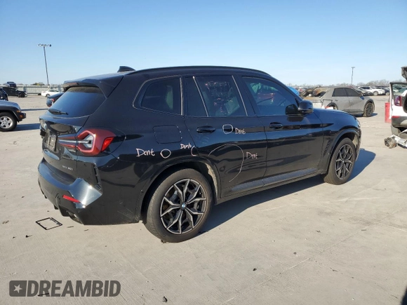 2023 BMW X3 xDrive30i with VIN 5UX53DP04P9P79255, listed as a Copart auction lot 86641004 with 0 mi miles and Salvage Title. Bid and sale history available at carsss.com. Image 3.