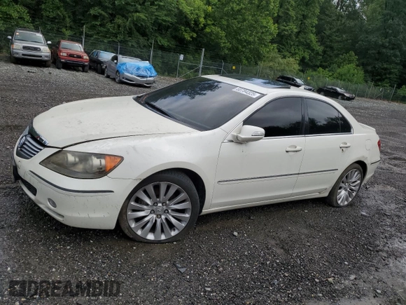 2005 Acura RL with VIN JH4KB16595C009649, listed as a Copart auction lot 60784325 with 203,735 mi miles and Salvage title. Bid and sale history available at DreamBid. Image 1.