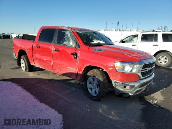 2024 Ram 1500 Big Horn with VIN 1C6RRFFG6RN131025, listed as a Copart auction lot 41797095 with 4,244 mi miles and Clean title. Bid and sale history available at DreamBid. Image 4.