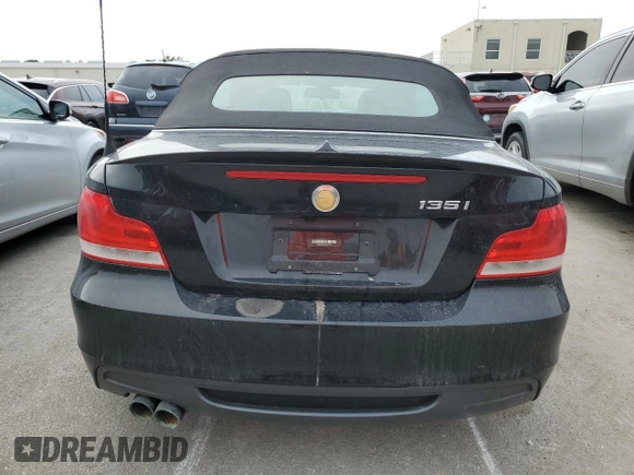 2013 BMW 1 Series 135i with VIN WBAUN7C57DVM27734, listed as a Copart auction lot 74684724 with 0 mi miles and Non Repairable. Bid and sale history available at carsss.com. Image 6.