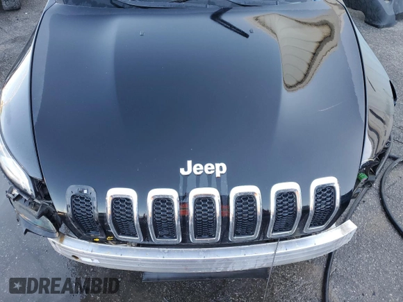 2017 Jeep Cherokee Latitude with VIN 1C4PJLCB3HD221543, listed as a Copart auction lot 84190664 with 112,626 mi miles and Salvage Title. Bid and sale history available at carsss.com. Image 12.