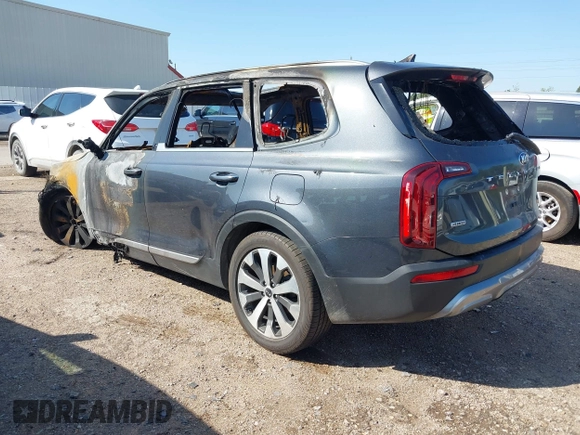 2021 Kia Telluride S with VIN 5XYP6DHC9MG177391, listed as a IAAI auction lot 41858649 with Not provided miles and . Bid and sale history available at DreamBid. Image 3.