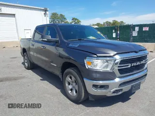 2019 Ram 1500 Big Horn/Lone Star with VIN 1C6RRFFG7KN782511, listed as a IAAI auction lot 42040822 with 156,310 mi miles. Bid and sale history available at carsss.com. Image 1.