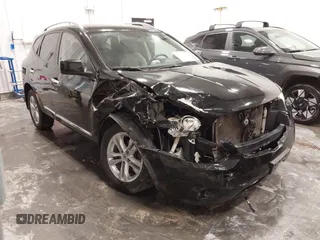 2013 Nissan Rogue S with VIN JN8AS5MV1DW135156, listed as a IAAI auction lot 41946360 with 122,952 mi miles and . Bid and sale history available at DreamBid. Image 6.