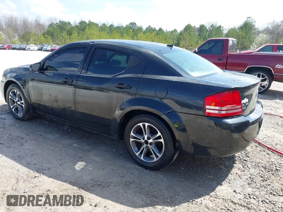 2010 Dodge Avenger SXT with VIN 1B3CC4FD0AN180494, listed as a IAAI auction lot 41805186 with 185,783 mi miles. Bid and sale history available at carsss.com. Image 3.