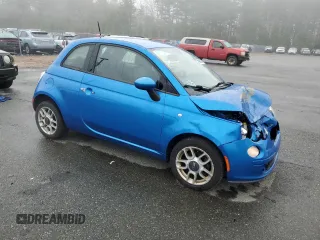 2015 FIAT 500 Pop with VIN 3C3CFFAR2FT613524, listed as a Copart auction lot 49946945 with 144,570 mi miles and Salvage Title. Bid and sale history available at carsss.com. Image 4.