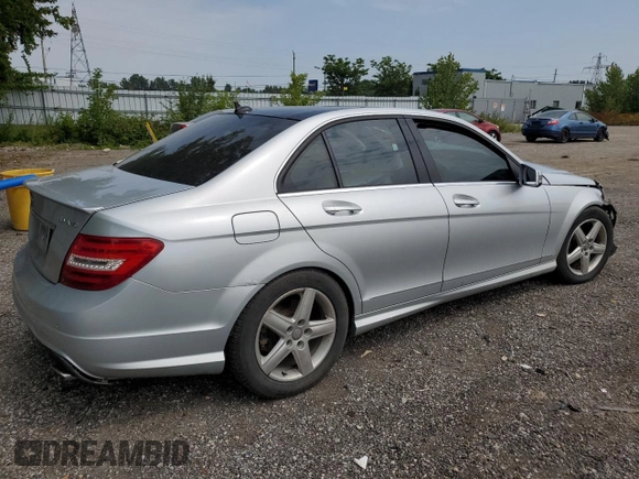 2013 Mercedes-Benz C 350 with VIN WDDGF8JB6DA765456, listed as a Copart auction lot 64912954 with 242,623 mi miles and Salvage title. Bid and sale history available at DreamBid. Image 3.