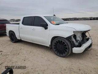 2022 Chevrolet Silverado 1500 LT with VIN 1GCPACEK2NZ635571, listed as a Copart auction lot 88725255 with 0 mi miles and Salvage Title. Bid and sale history available at carsss.com. Image 4.