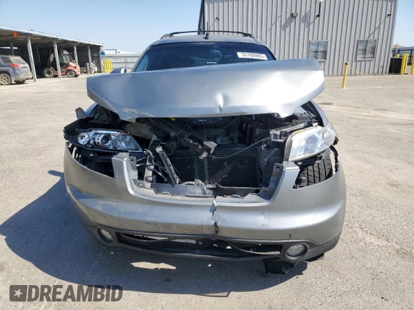 2005 Infiniti FX with VIN JNRAS08W75X204901, listed as a Copart auction lot 55780965 with 260,917 mi miles and Salvage title. Bid and sale history available at DreamBid. Image 5.