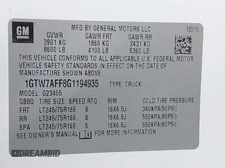 2016 GMC Savana Cargo Van with VIN 1GTW7AFF8G1194935, listed as a IAAI auction lot 41843488 with 164,441 mi miles. Bid and sale history available at carsss.com. Image 9.