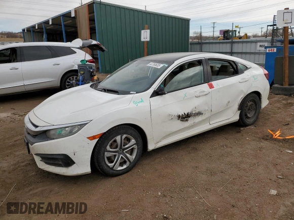 2016 Honda Civic Sedan LX with VIN 2HGFC2F54GH501724, listed as a Copart auction lot 44769635 with 0 mi miles and Non Repairable. Bid and sale history available at carsss.com. Image 1.