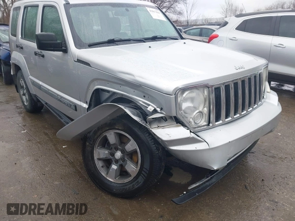 2008 Jeep Liberty Sport with VIN 1J8GN28K48W105949, listed as a IAAI auction lot 41817815 with 87,618 mi miles and . Bid and sale history available at DreamBid. Image 6.