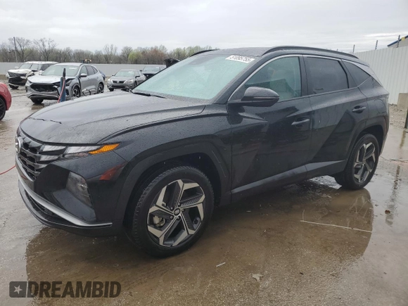 2024 Hyundai Tucson SEL with VIN 5NMJFCDE9RH322613, listed as a Copart auction lot 51095755 with 17,471 mi miles and Salvage Title. Bid and sale history available at carsss.com. Image 1.