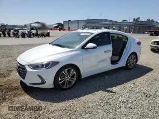2017 Hyundai Elantra SE with VIN 5NPD84LF6HH204477, listed as a Copart auction lot 61242395 with 91,837 mi miles and Salvage title. Bid and sale history available at DreamBid. Image 1.