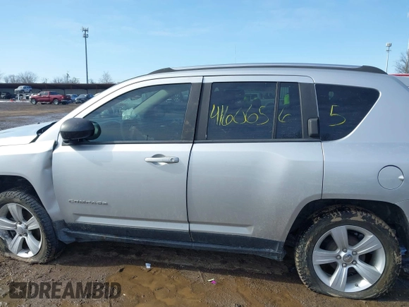 2012 Jeep Compass Sport with VIN 1C4NJCBA3CD601569, listed as a IAAI auction lot 41606565 with 126,630 mi miles. Bid and sale history available at carsss.com. Image 14.
