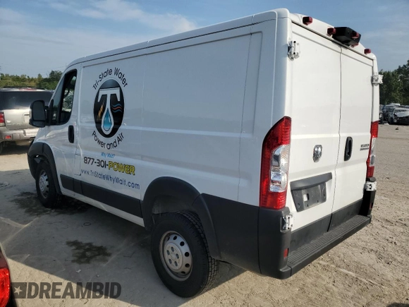 2023 Ram ProMaster Cargo with VIN 3C6LRVNG5PE500427, listed as a Copart auction lot 69669214 with Not Provided miles and Salvage Title. Bid and sale history available at DreamBid. Image 2.