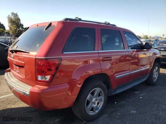 2006 Jeep Grand Cherokee Limited with VIN 1J4HS58N26C354369, listed as a Copart auction lot 75034974 with 155,689 mi miles and Salvage Title. Bid and sale history available at carsss.com. Image 3.