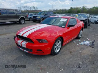 2014 Ford Mustang V6 with VIN 1ZVBP8AMXE5223660, listed as a IAAI auction lot 42009379 with 83,329 mi miles. Bid and sale history available at carsss.com. Image 17.
