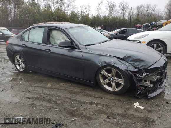 2015 BMW 3 Series 320i with VIN WBA3B1C55FK136932, listed as a Copart auction lot 44278445 with 153,693 mi miles and Salvage Title. Bid and sale history available at carsss.com. Image 4.